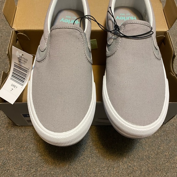 Hurley Shoes New Hurley Ladies Slipon Shoe Arlo Sneaker Grey Size 7